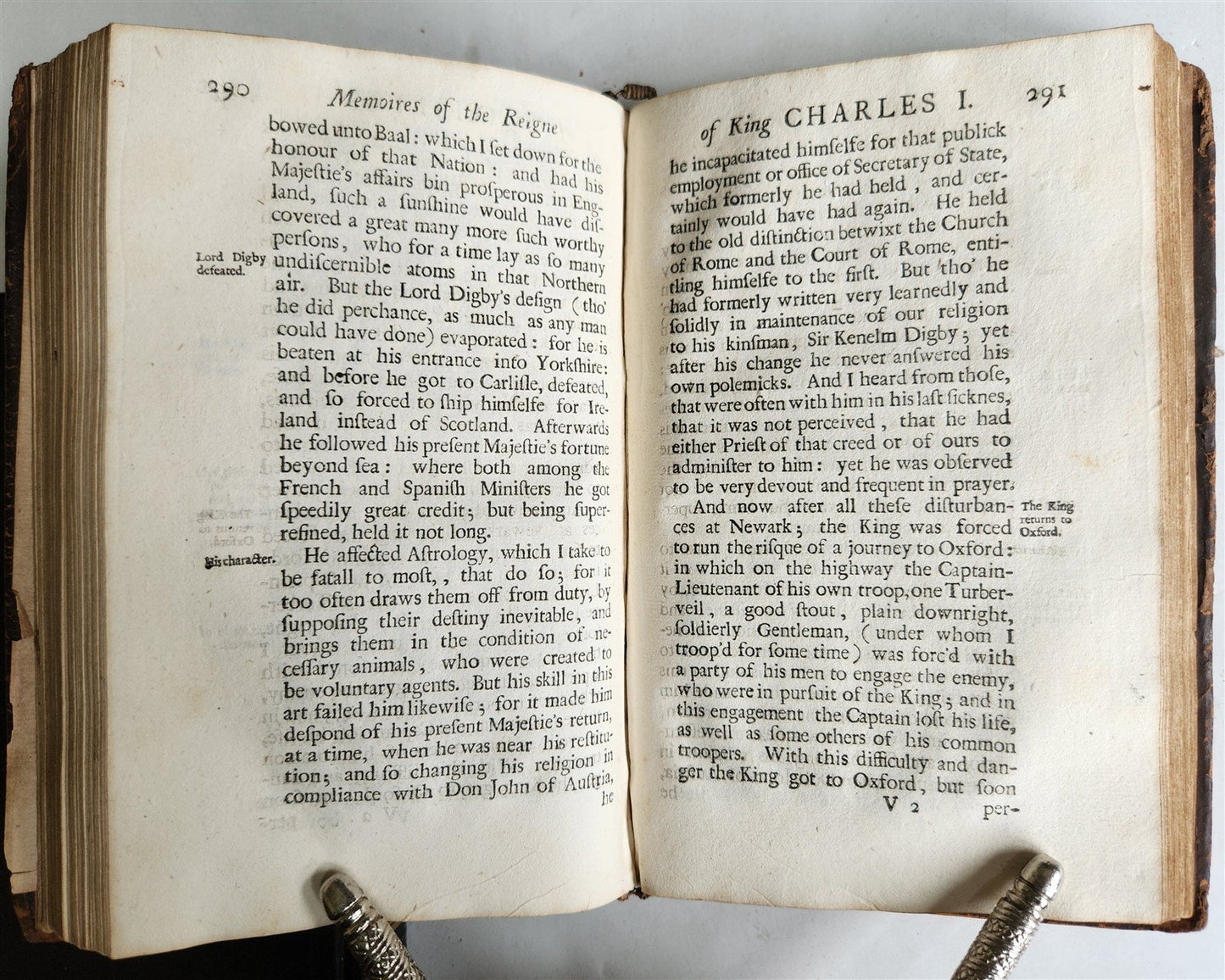 1701 Memoires of the reigne of King Charles I ANTIQUE illustrated w/ portraits