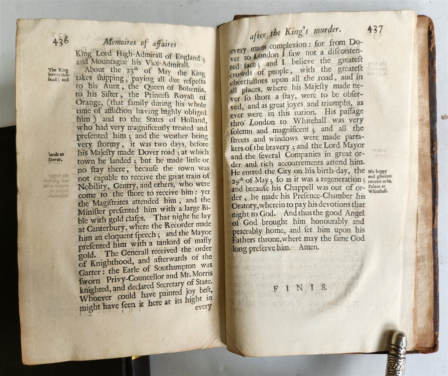1701 Memoires of the reigne of King Charles I ANTIQUE illustrated w/ portraits