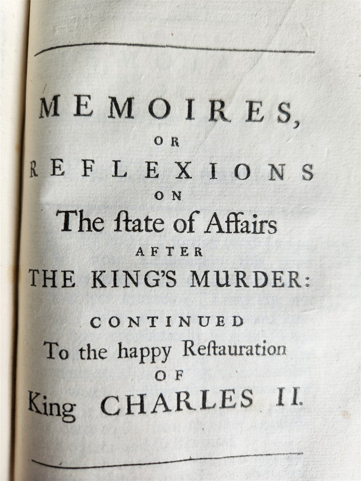 1701 Memoires of the reigne of King Charles I ANTIQUE illustrated w/ portraits