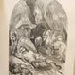 1867 THE POETICAL WORKD of JOHN MILTON ANTIQUE illustrated by WILLIAM HARVEY