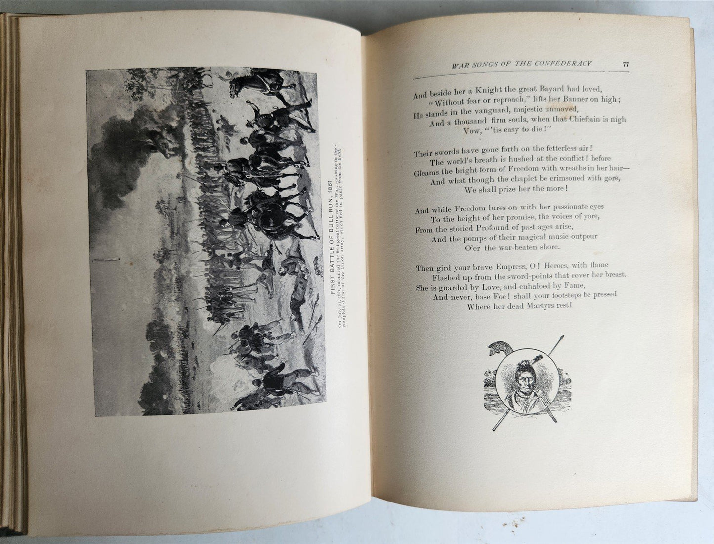 1904 WAR SONGS & POEMS of SOUTHERN CONFEDERACY H. M. Wharton ANTIQUE illustrated