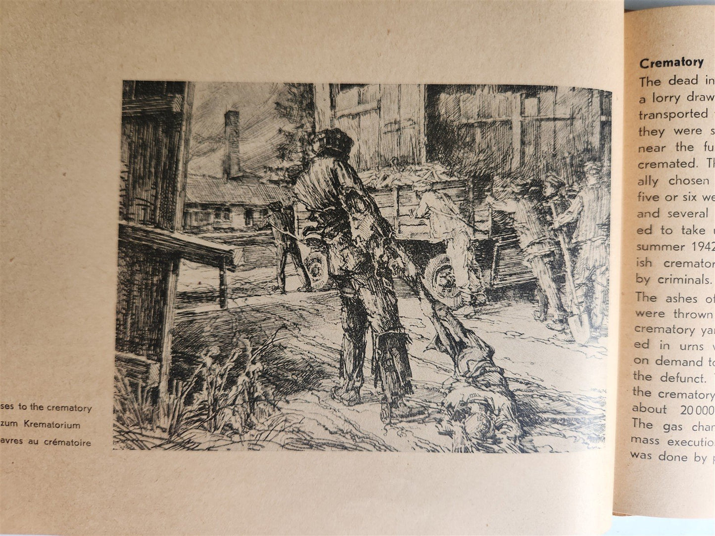 1950 GUIDE TRHOUGH DACHAU CONCENTRATION CAMP MEMORIAL SITES ANTIQUE illustrated