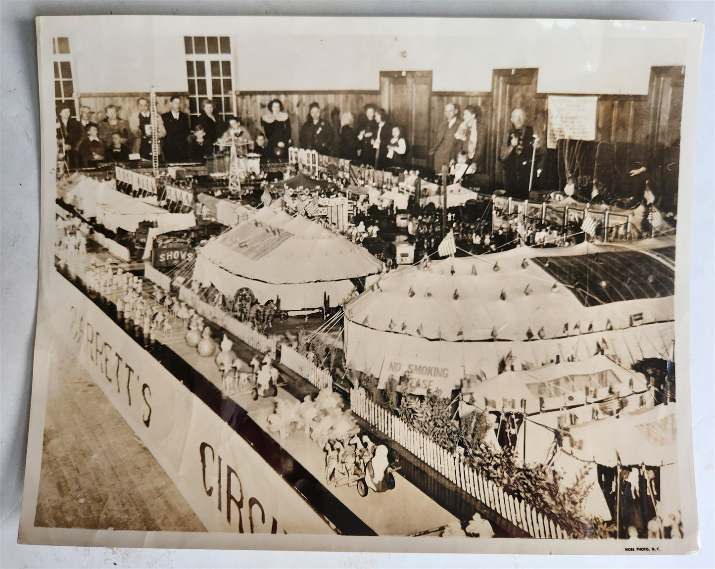 1927 SOUVENIR of BARRET CIRCUS and MARDI-GRAS SHOWS vintage SIGNED PHOTO