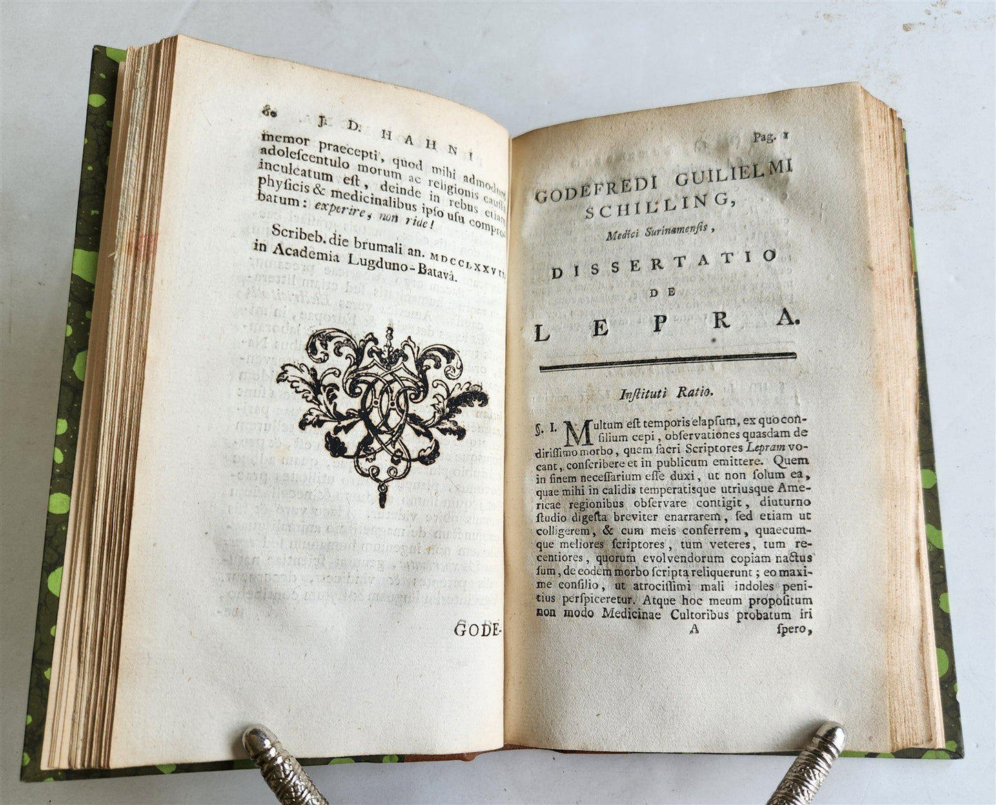 1778 DE LEPRA COMMENTATIONES antique ILLUSTRATED LEPROSY MEDICAL TREATISE