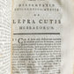 1778 DE LEPRA COMMENTATIONES antique ILLUSTRATED LEPROSY MEDICAL TREATISE