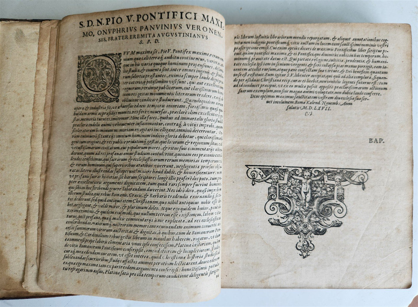 1600 De Vitis Pontificum Romanorum antique FULLY ILLUSTRATED 16th CENTURY