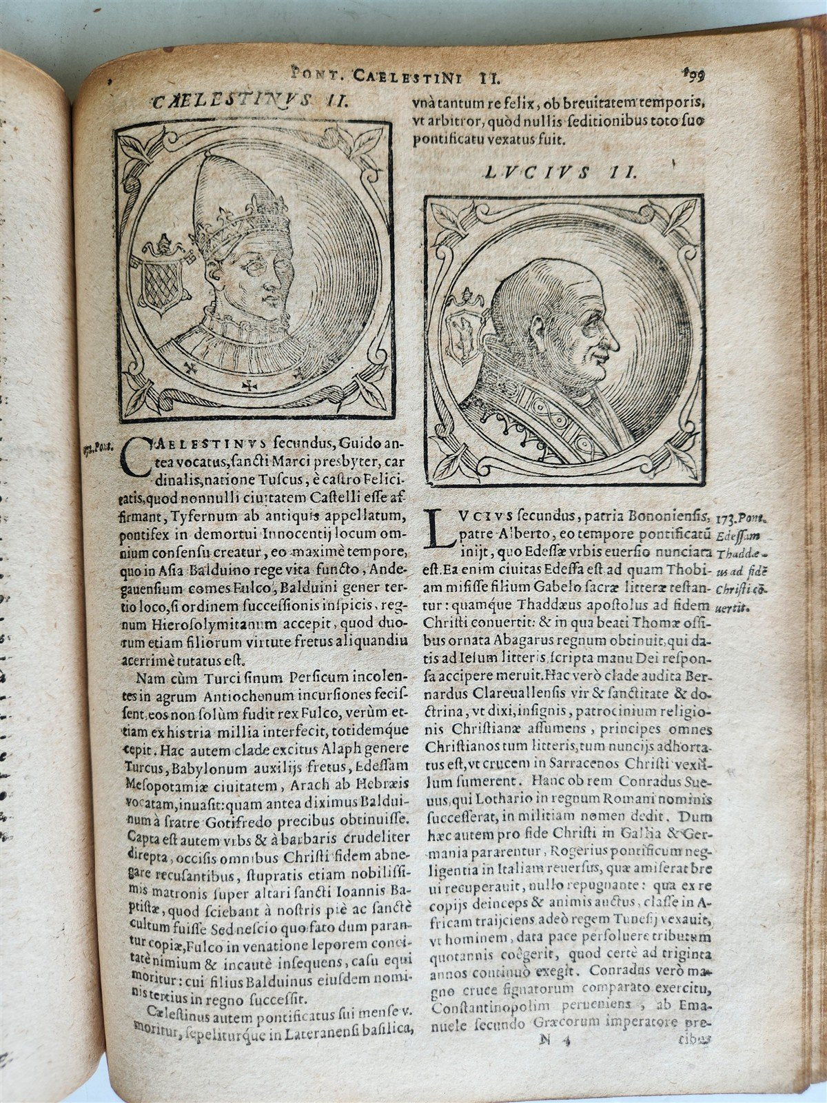 1600 De Vitis Pontificum Romanorum antique FULLY ILLUSTRATED 16th CENTURY