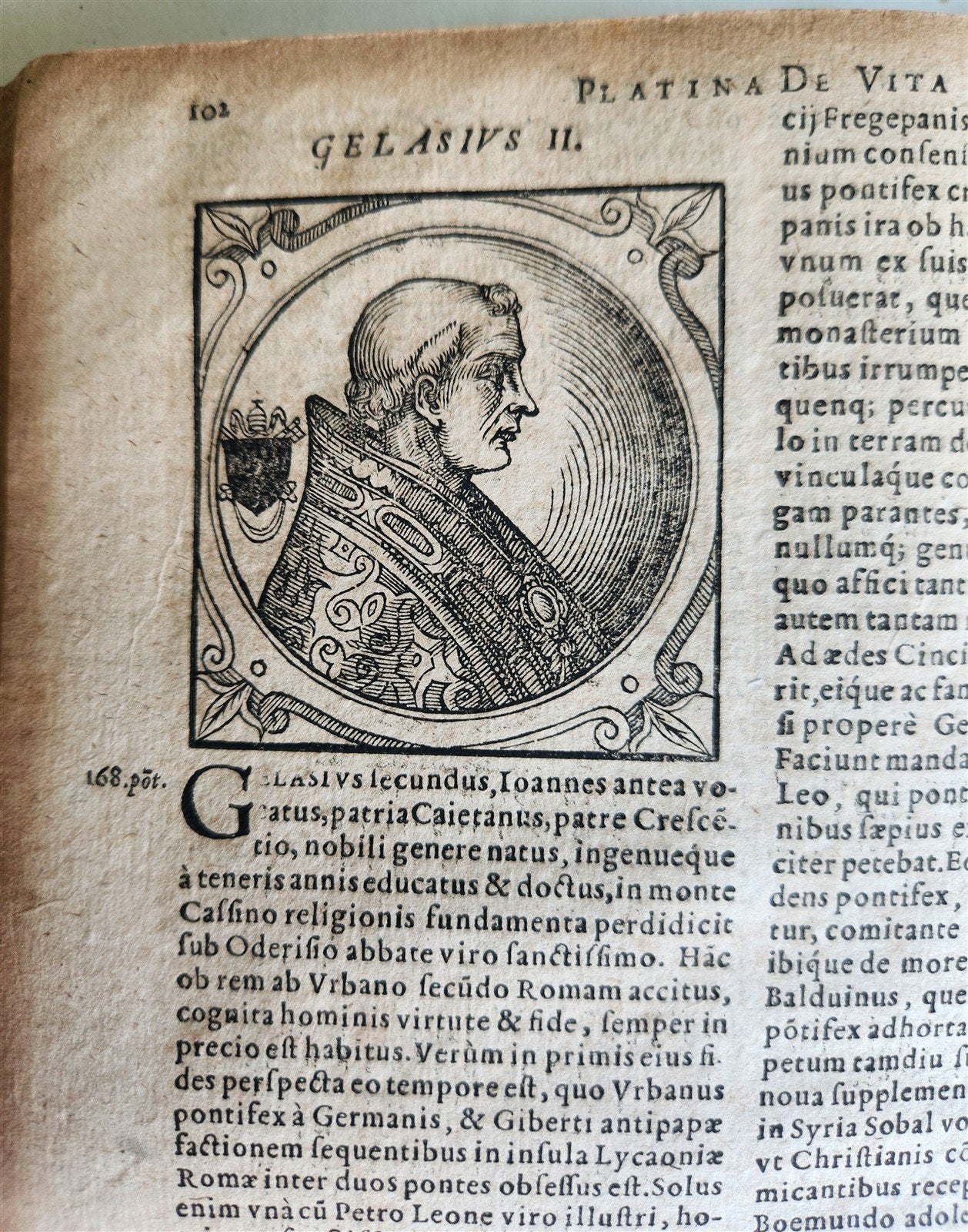 1600 De Vitis Pontificum Romanorum antique FULLY ILLUSTRATED 16th CENTURY