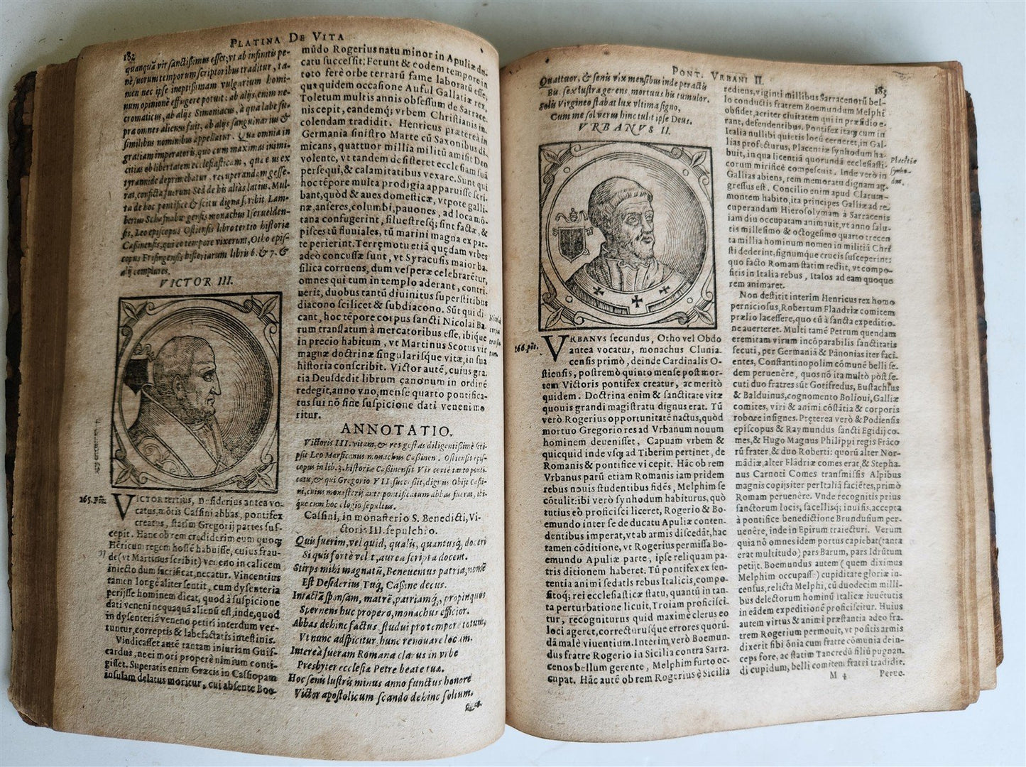 1600 De Vitis Pontificum Romanorum antique FULLY ILLUSTRATED 16th CENTURY