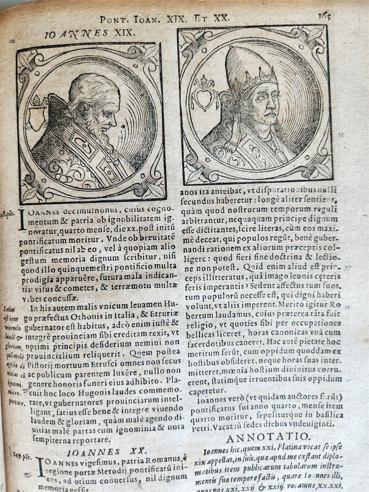 1600 De Vitis Pontificum Romanorum antique FULLY ILLUSTRATED 16th CENTURY