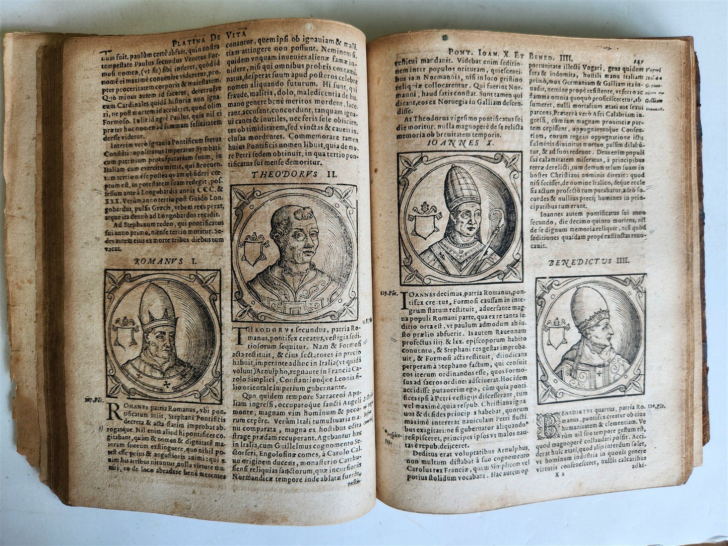 1600 De Vitis Pontificum Romanorum antique FULLY ILLUSTRATED 16th CENTURY