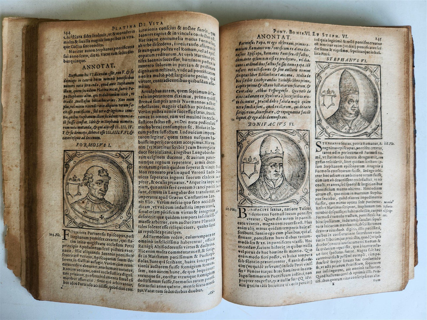 1600 De Vitis Pontificum Romanorum antique FULLY ILLUSTRATED 16th CENTURY
