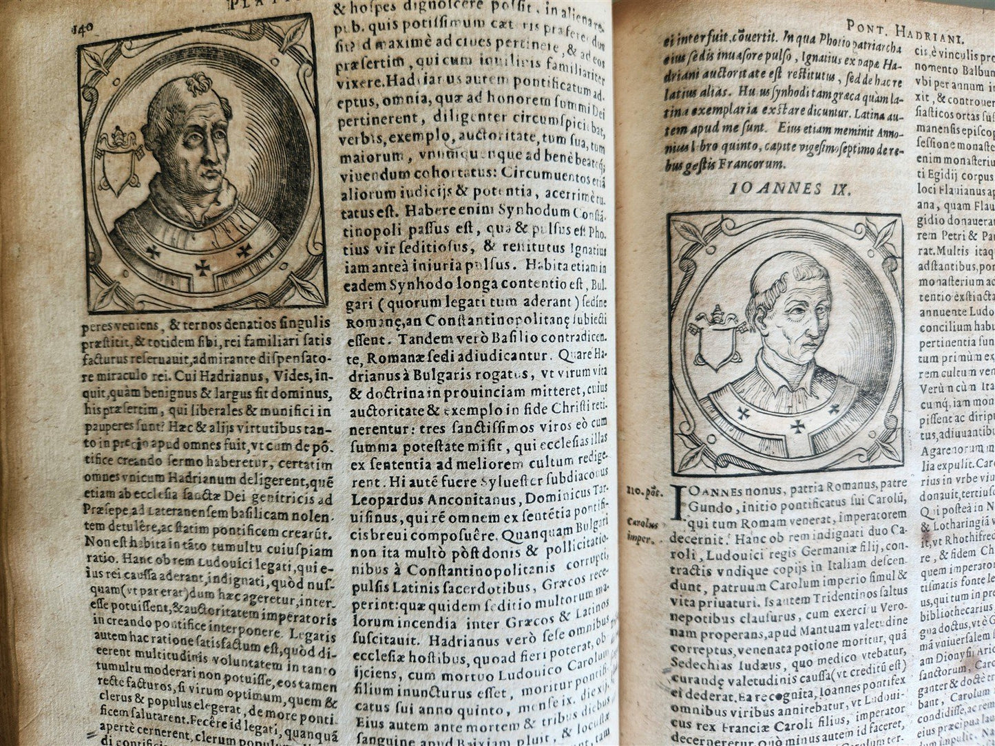 1600 De Vitis Pontificum Romanorum antique FULLY ILLUSTRATED 16th CENTURY