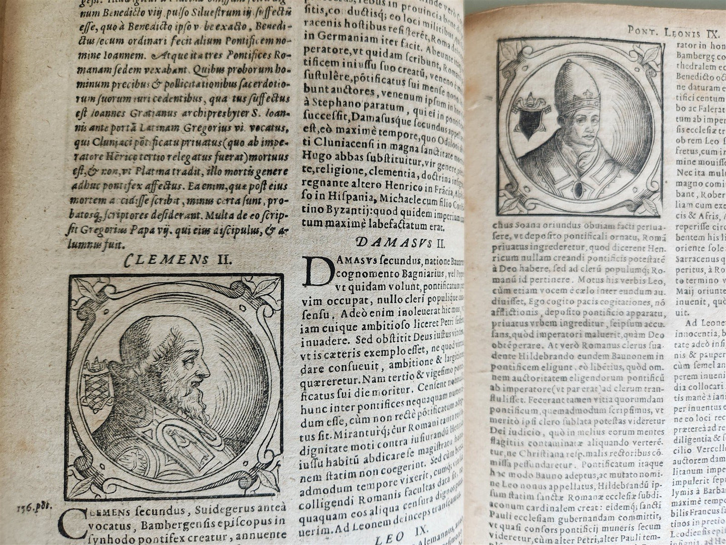 1600 De Vitis Pontificum Romanorum antique FULLY ILLUSTRATED 16th CENTURY