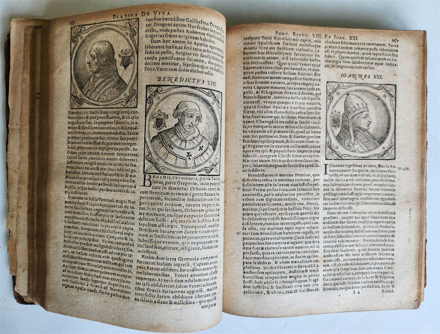 1600 De Vitis Pontificum Romanorum antique FULLY ILLUSTRATED 16th CENTURY