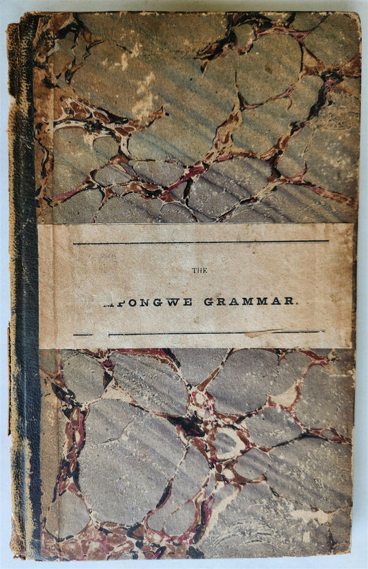 1847 AFRICA - Grammar of the Mpongwe Language with Vocabularies antique