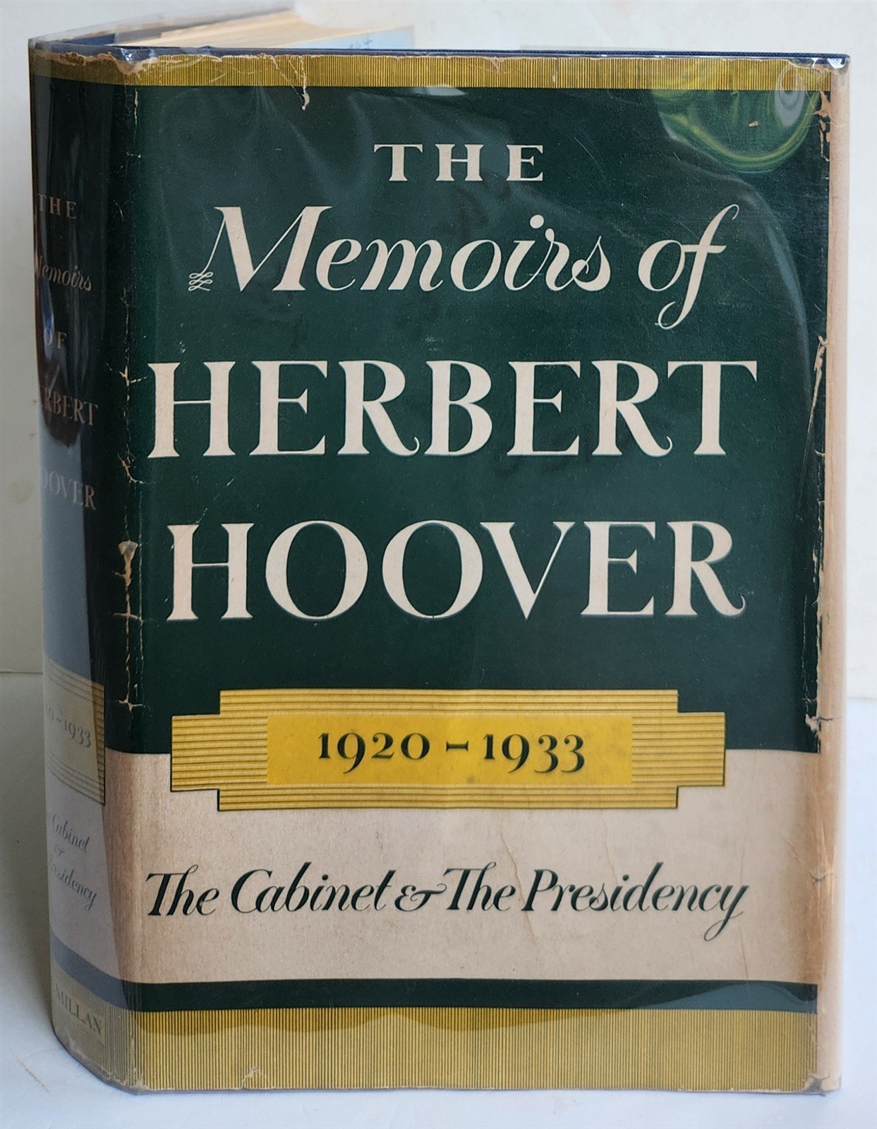1952 INSCRIBED & SIGNED BY PRESIDENT HOOVER MEMOIRS vintage book AMERICANA