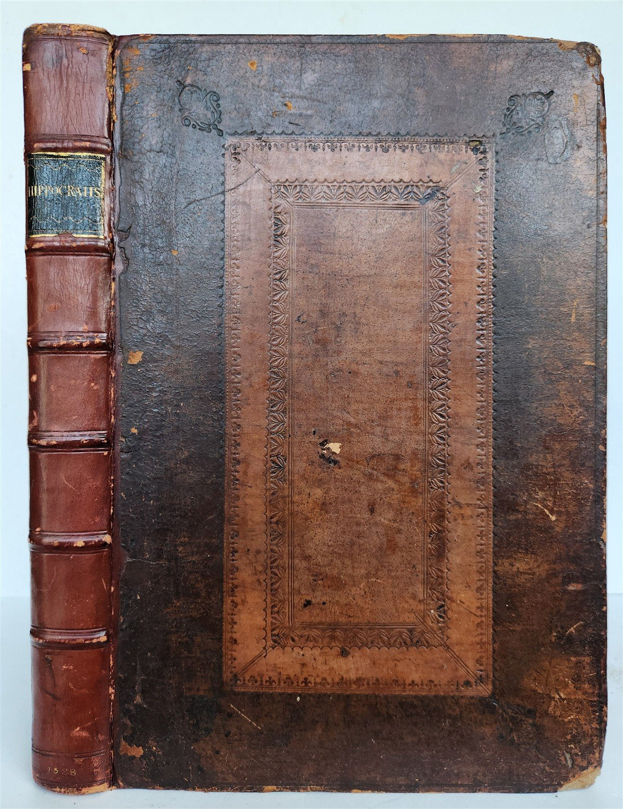 1588 HIPPOCRATES from PERSONAL LIBRARY of WILLIAM THACKERAY w/ AUTOGRAPH antique