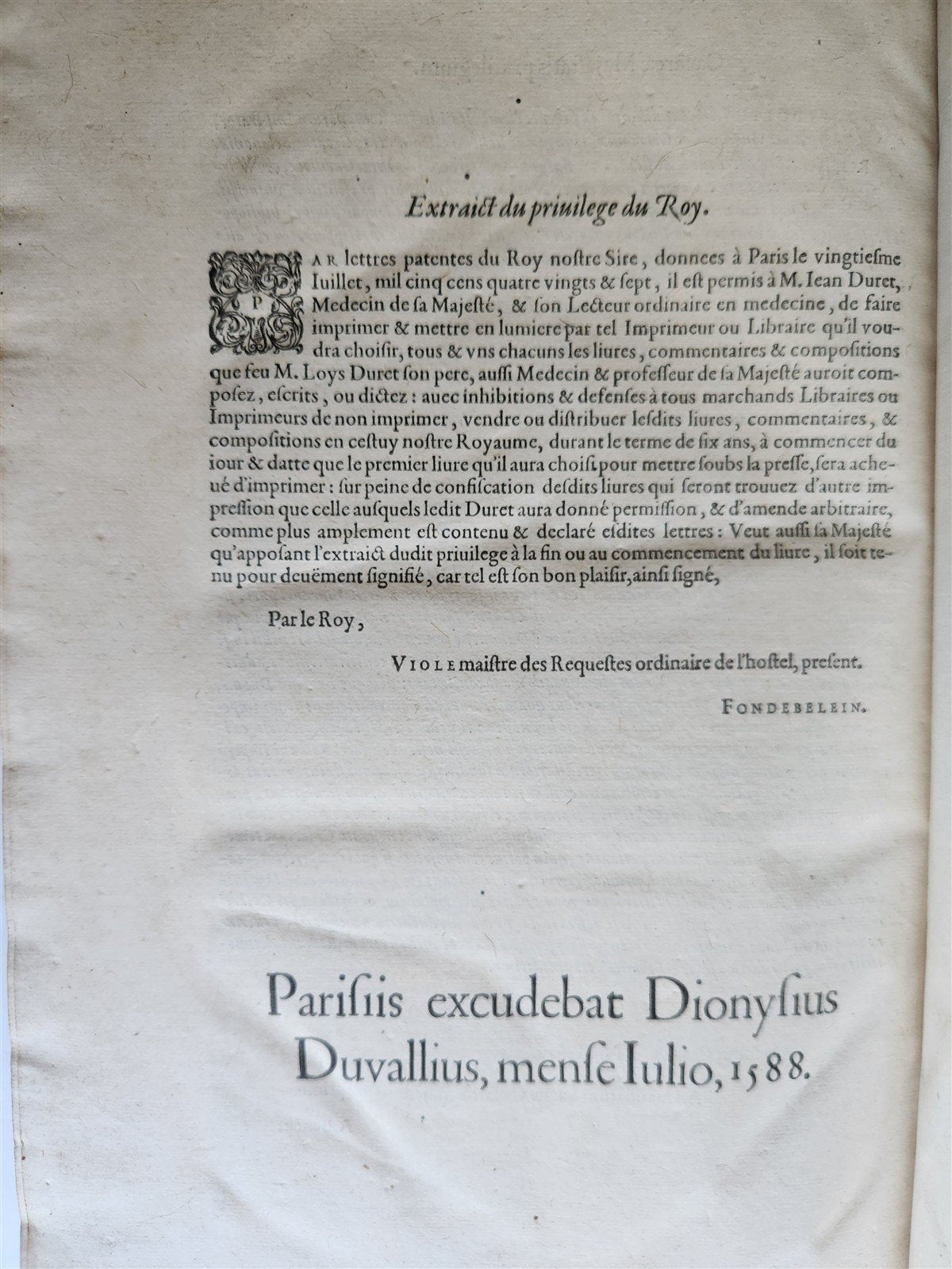 1588 HIPPOCRATES from PERSONAL LIBRARY of WILLIAM THACKERAY w/ AUTOGRAPH antique