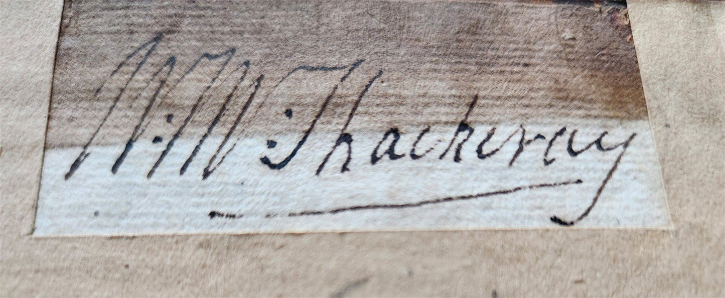 1588 HIPPOCRATES from PERSONAL LIBRARY of WILLIAM THACKERAY w/ AUTOGRAPH antique