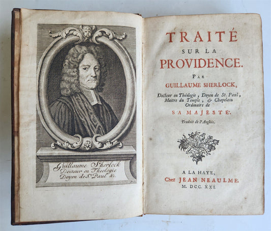 1721 TREATISE on PROVIDENCE in FRENCH antique AMERICANA