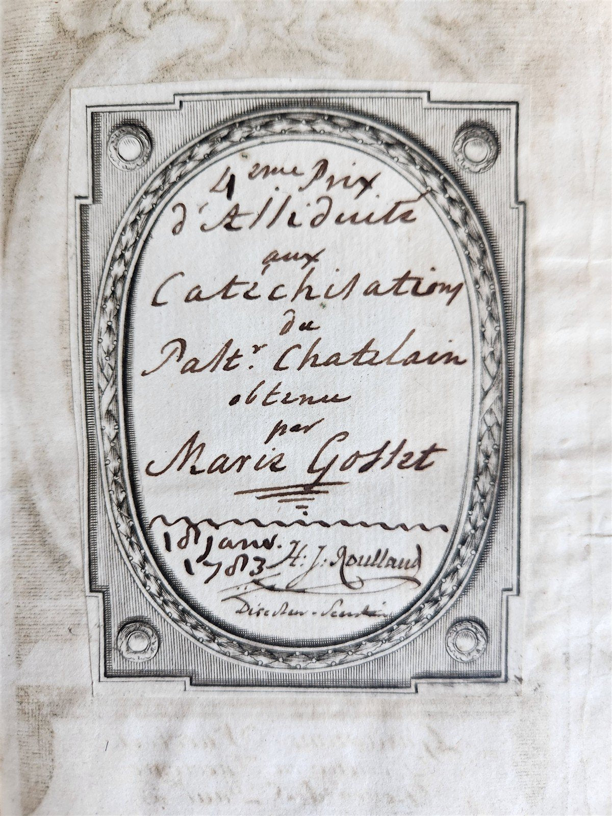 1721 TREATISE on PROVIDENCE in FRENCH antique AMERICANA
