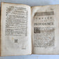 1721 TREATISE on PROVIDENCE in FRENCH antique AMERICANA