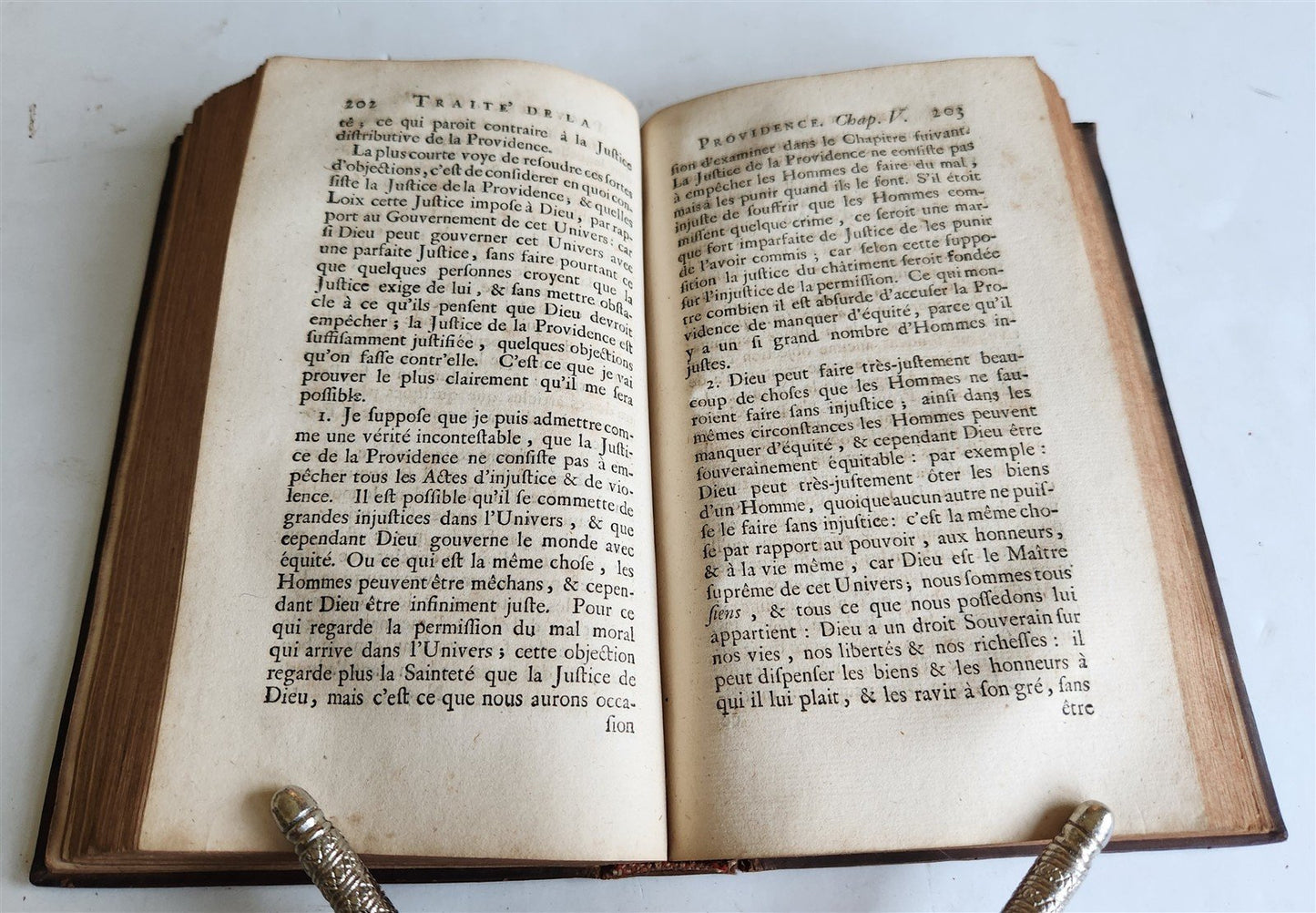 1721 TREATISE on PROVIDENCE in FRENCH antique AMERICANA