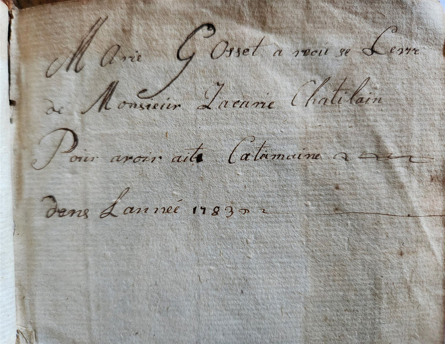 1721 TREATISE on PROVIDENCE in FRENCH antique AMERICANA