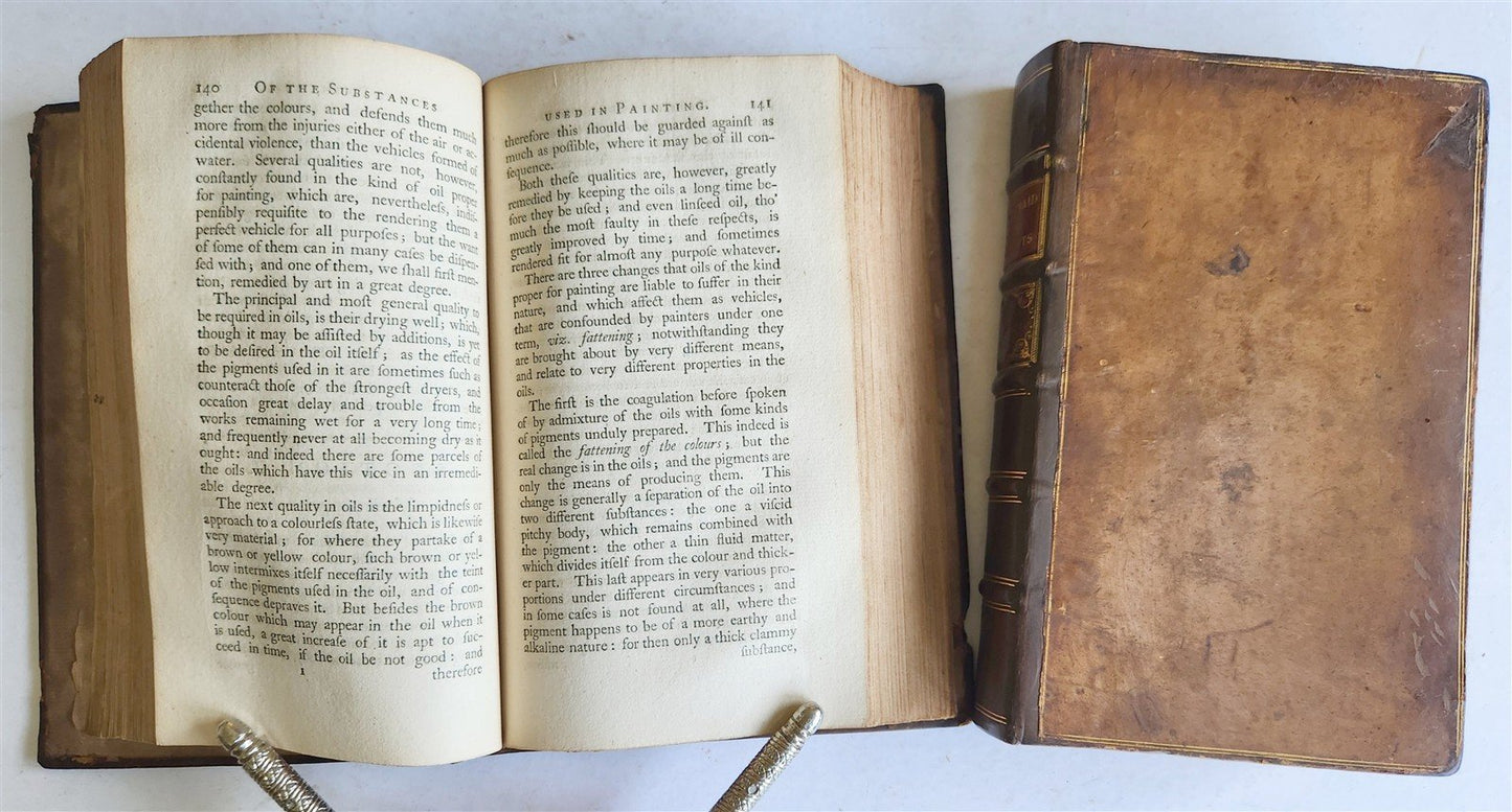 1858 THE HANDMAID to the ARTS 2 VOLUMES antique 1st EDITION