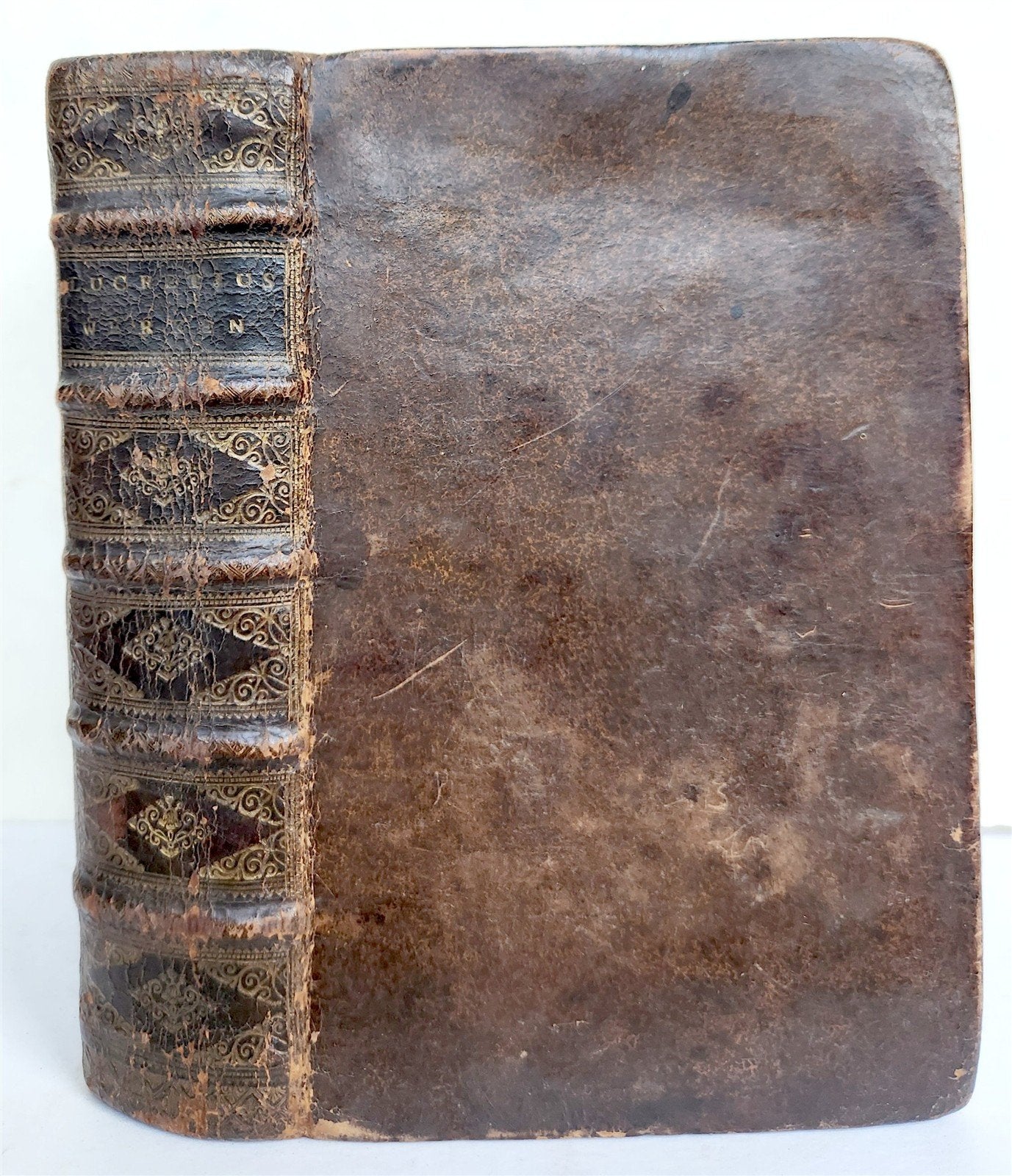 1701 LUCRETIUS DE RERUM NATURA antique ILLUSTRATED