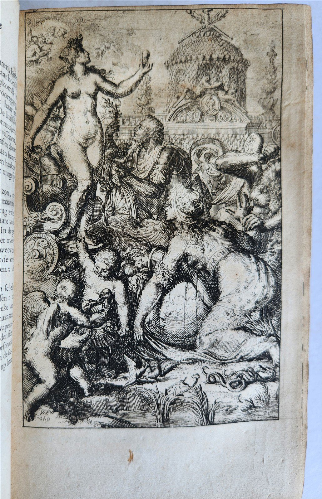 1701 LUCRETIUS DE RERUM NATURA antique ILLUSTRATED