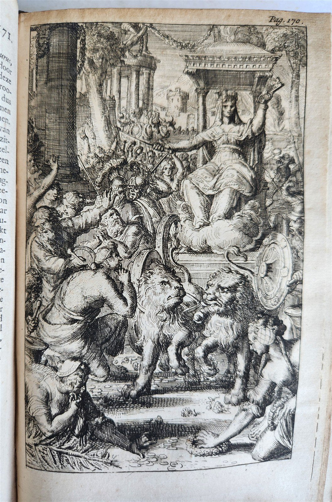 1701 LUCRETIUS DE RERUM NATURA antique ILLUSTRATED