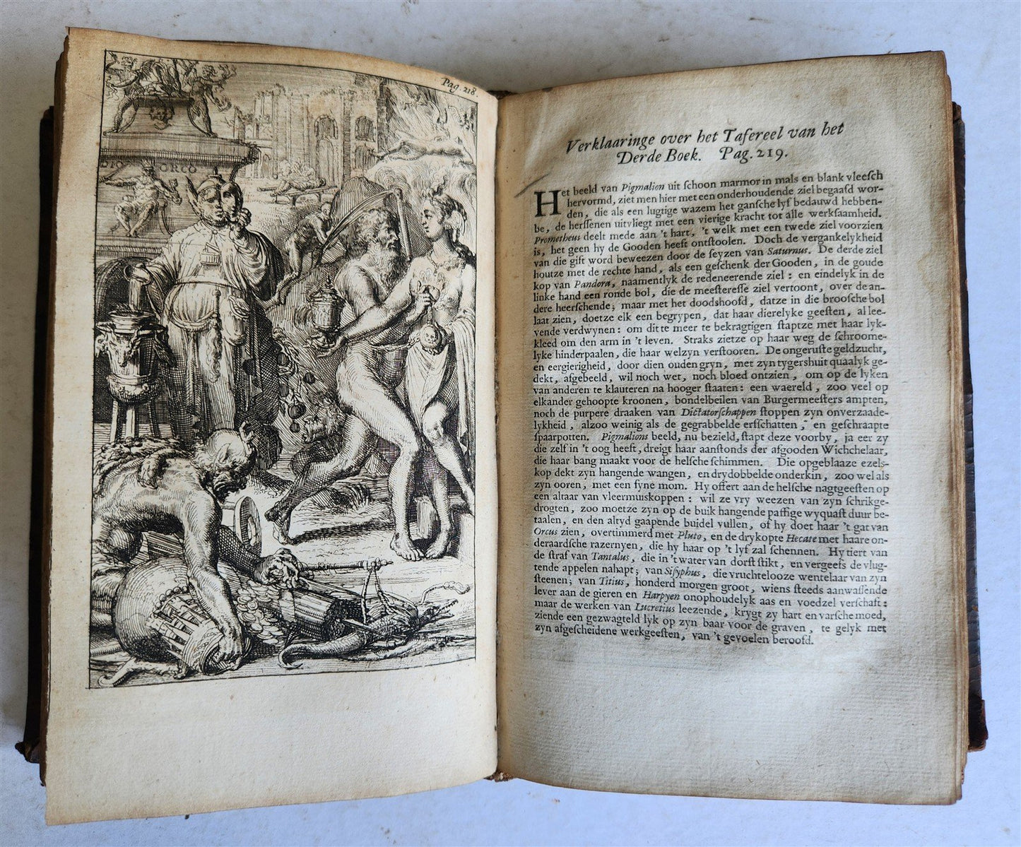 1701 LUCRETIUS DE RERUM NATURA antique ILLUSTRATED