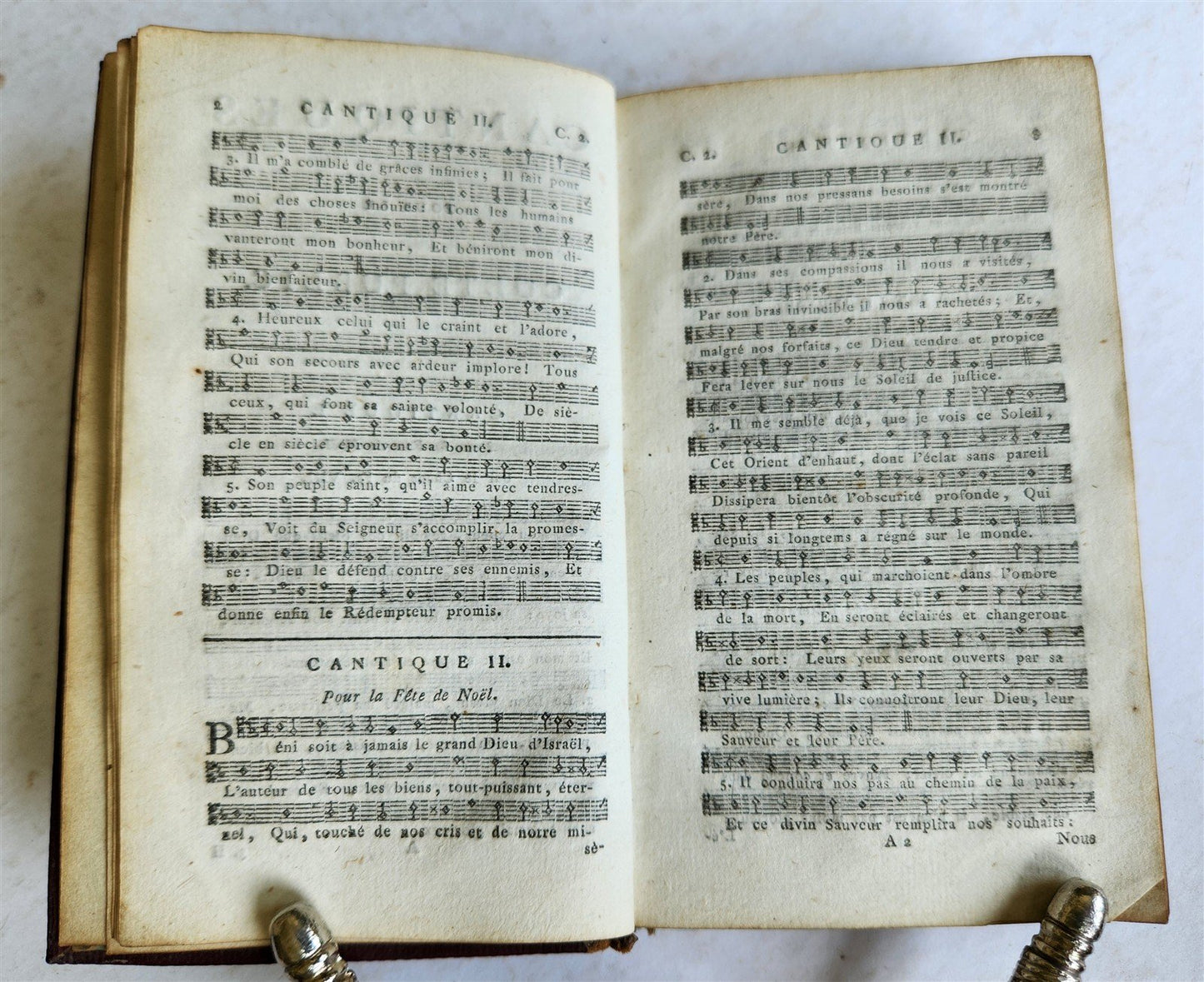 1803 CANTIQUES pour le CULTE PUBLIC antique