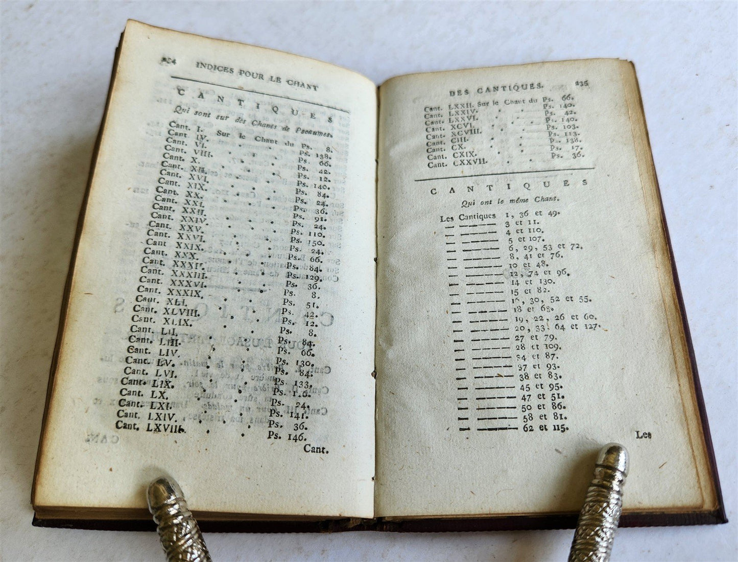 1803 CANTIQUES pour le CULTE PUBLIC antique