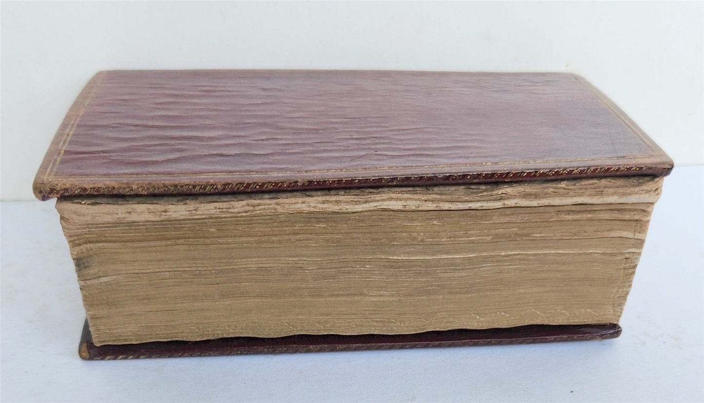 1796 BIBLE in FRENCH LA SAINTE BIBLE NEW TESTAMENT antique FINE BINDING