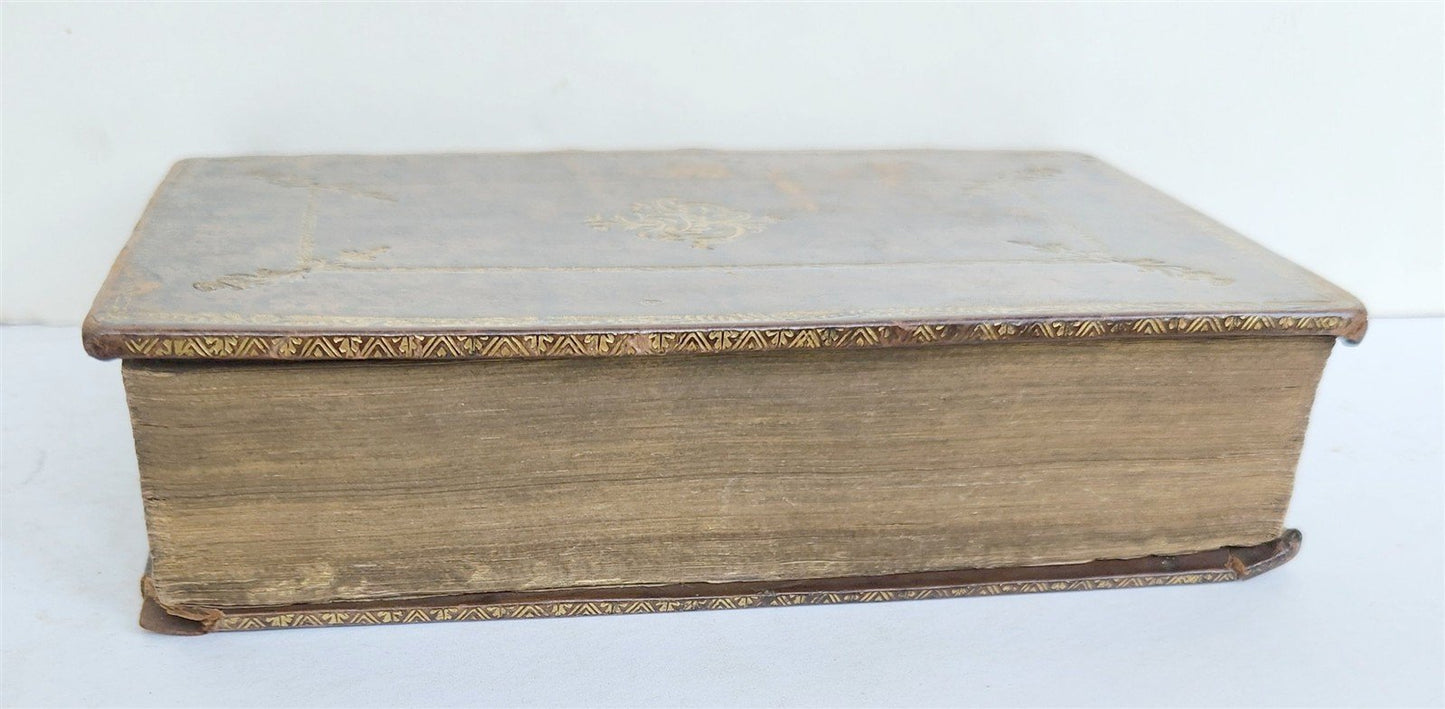 1762 BIBLE in DUTCH OLD TESTAMENT antique FINE BINDING