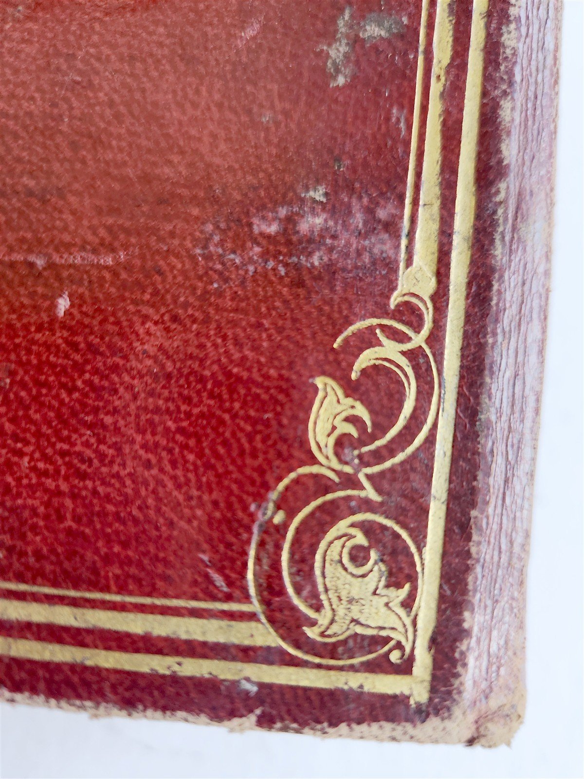 1847 BIBLE in GREEK & LATIN NEW TESTAMENT antique FINE BINDING w/ BAVARIAN CREST