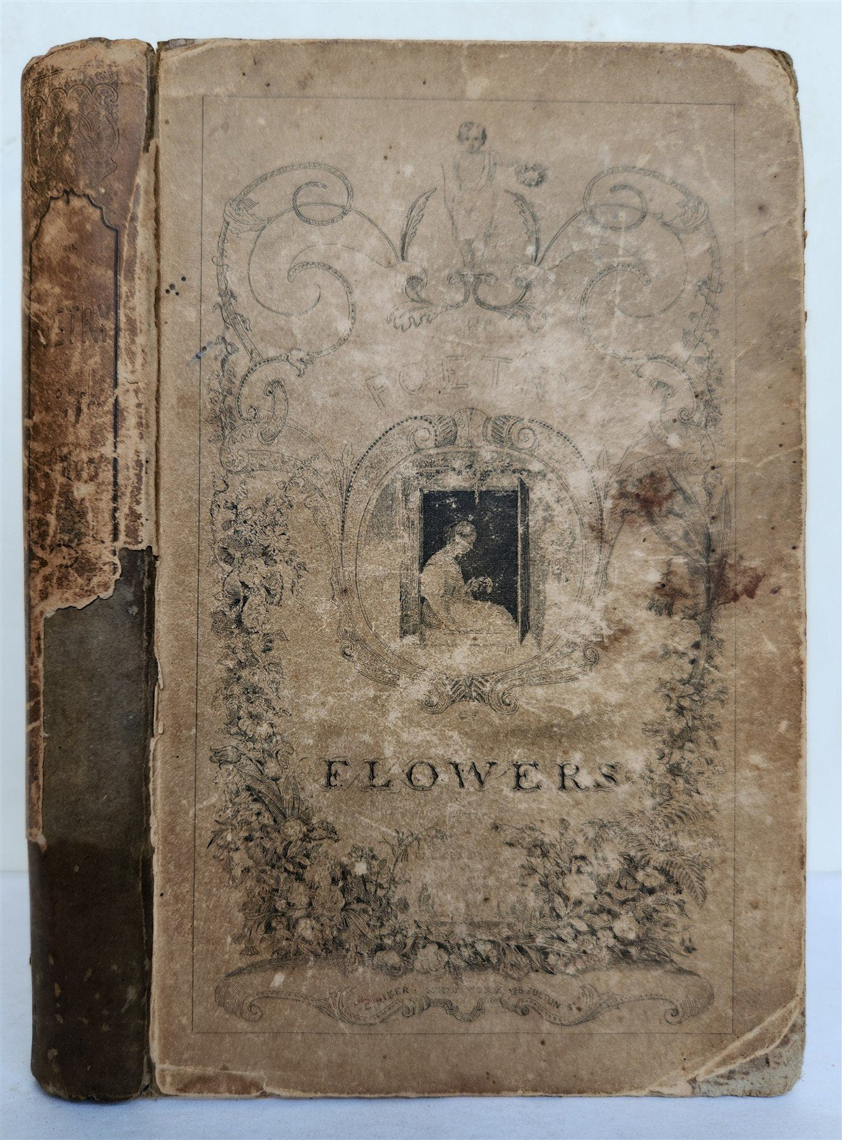 1849 THE POETRY of FLOWERS antique ILLUSTRATED