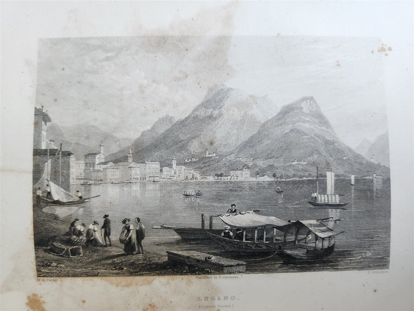 1836 SWITZERLAND ILLUSTRATED 2 volumes ANTIQUE in ENGLISH