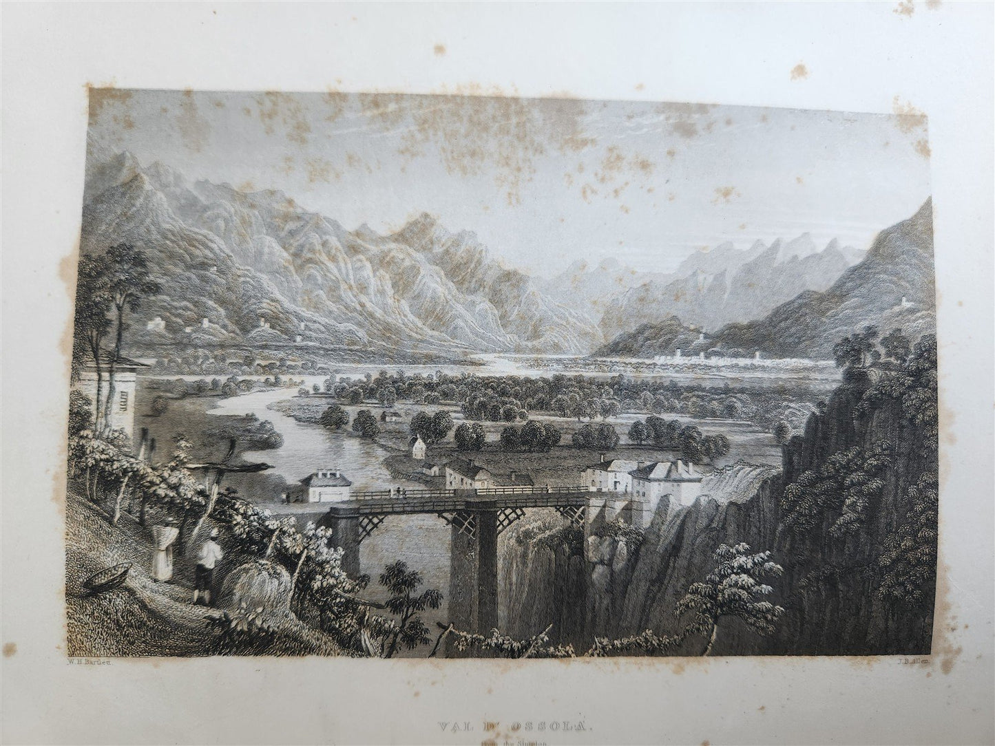1836 SWITZERLAND ILLUSTRATED 2 volumes ANTIQUE in ENGLISH