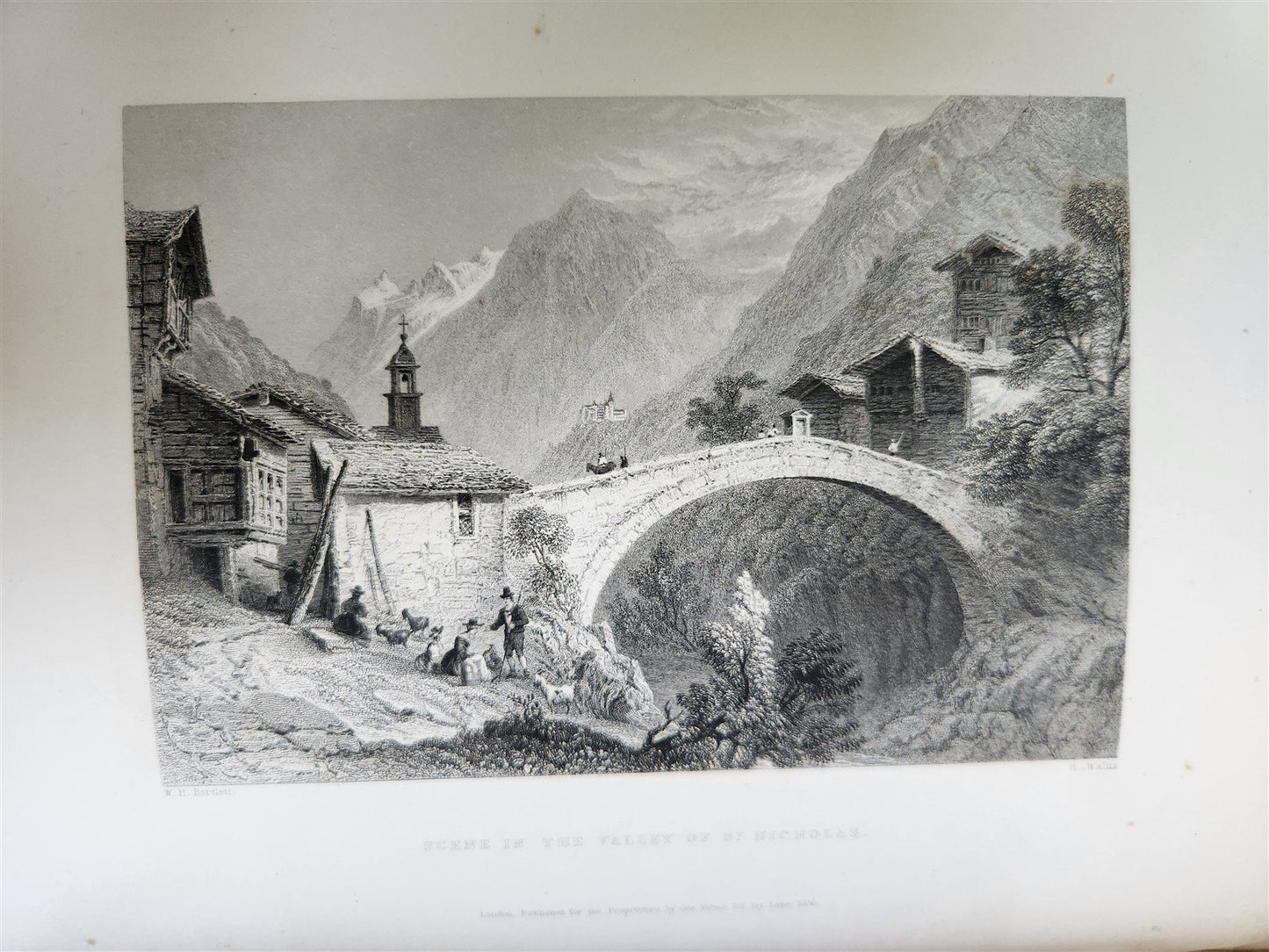 1836 SWITZERLAND ILLUSTRATED 2 volumes ANTIQUE in ENGLISH