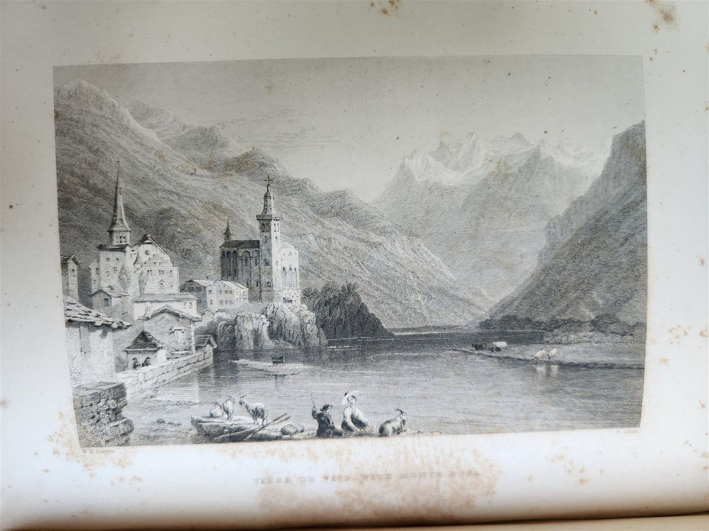 1836 SWITZERLAND ILLUSTRATED 2 volumes ANTIQUE in ENGLISH