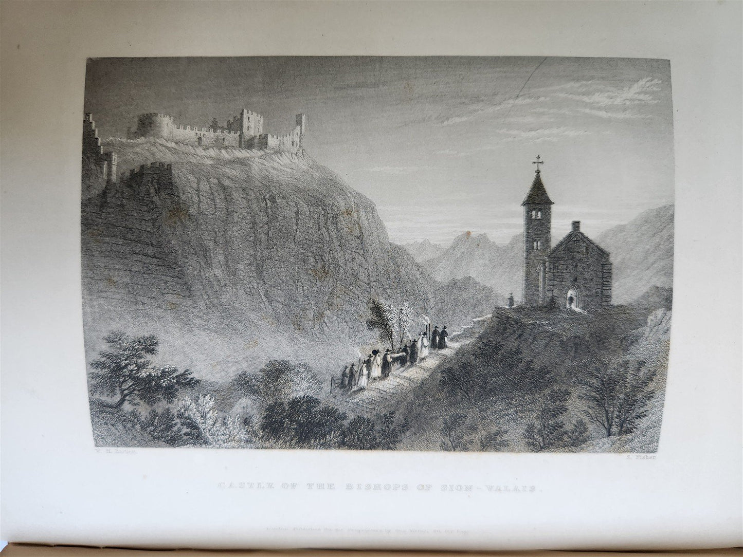 1836 SWITZERLAND ILLUSTRATED 2 volumes ANTIQUE in ENGLISH