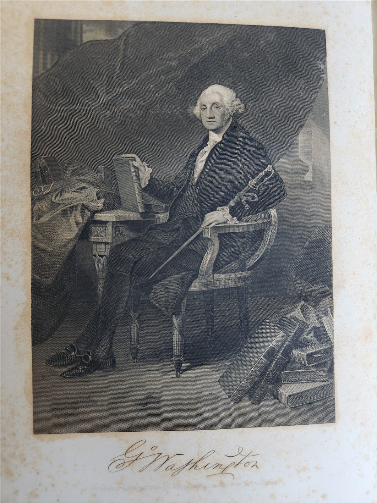 1861 NATIONAL PORTRAIT GALLERY of EMINENT AMERICANS ILLUSTRATED 2 vols ANTIQUE
