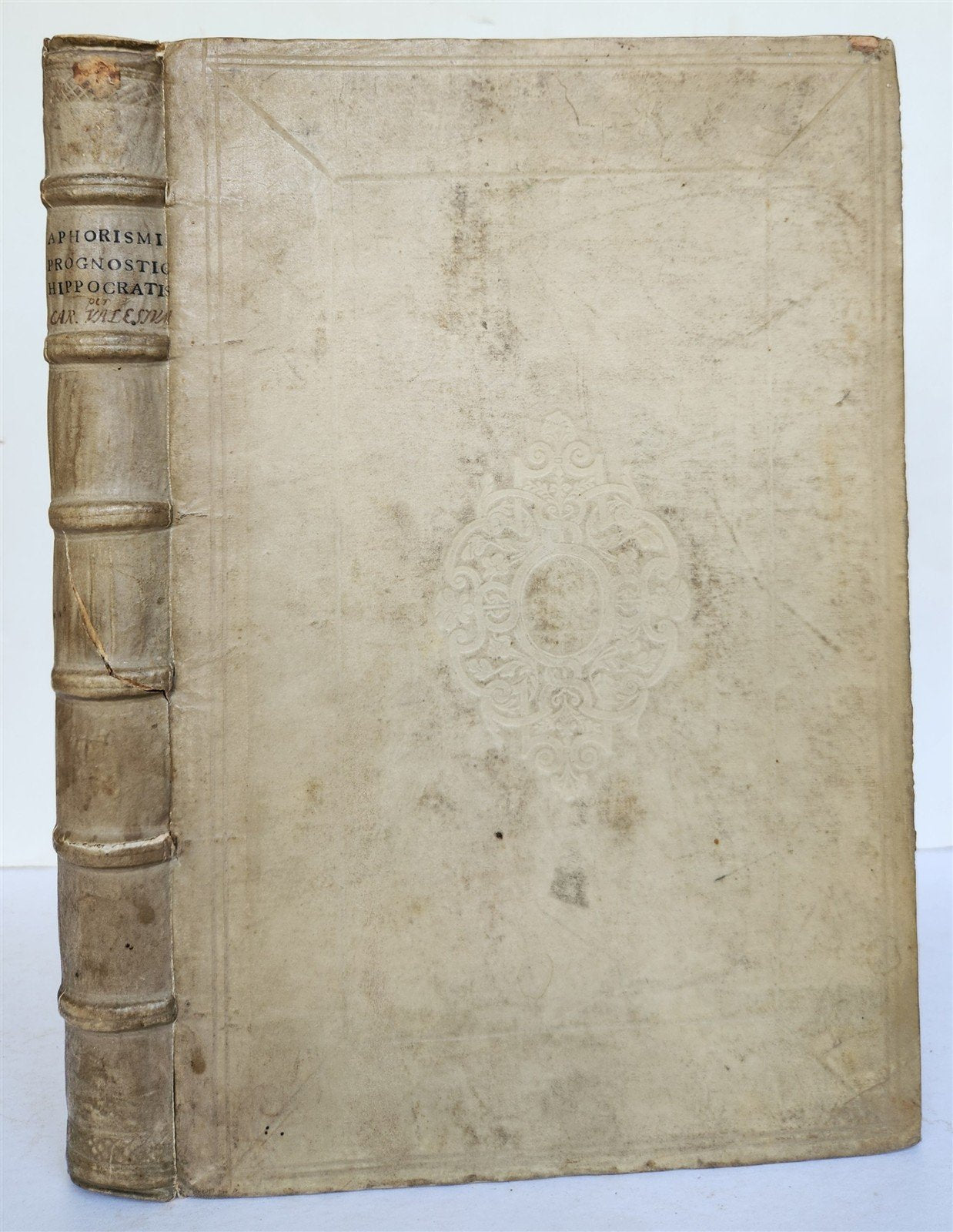 1659 HIPPOCRATES vellum bound folio ANTIQUE APORISMI PROGNOSTICI HIPPOCRATIS