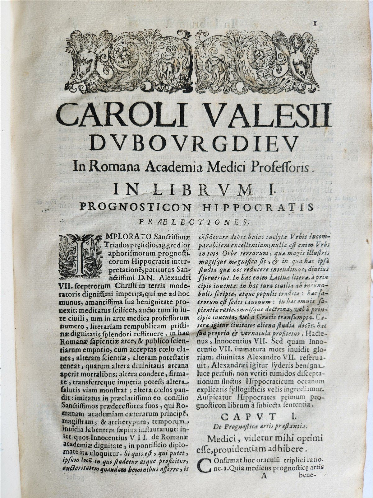 1659 HIPPOCRATES vellum bound folio ANTIQUE APORISMI PROGNOSTICI HIPPOCRATIS