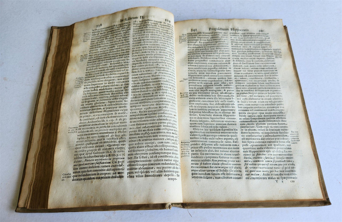 1659 HIPPOCRATES vellum bound folio ANTIQUE APORISMI PROGNOSTICI HIPPOCRATIS