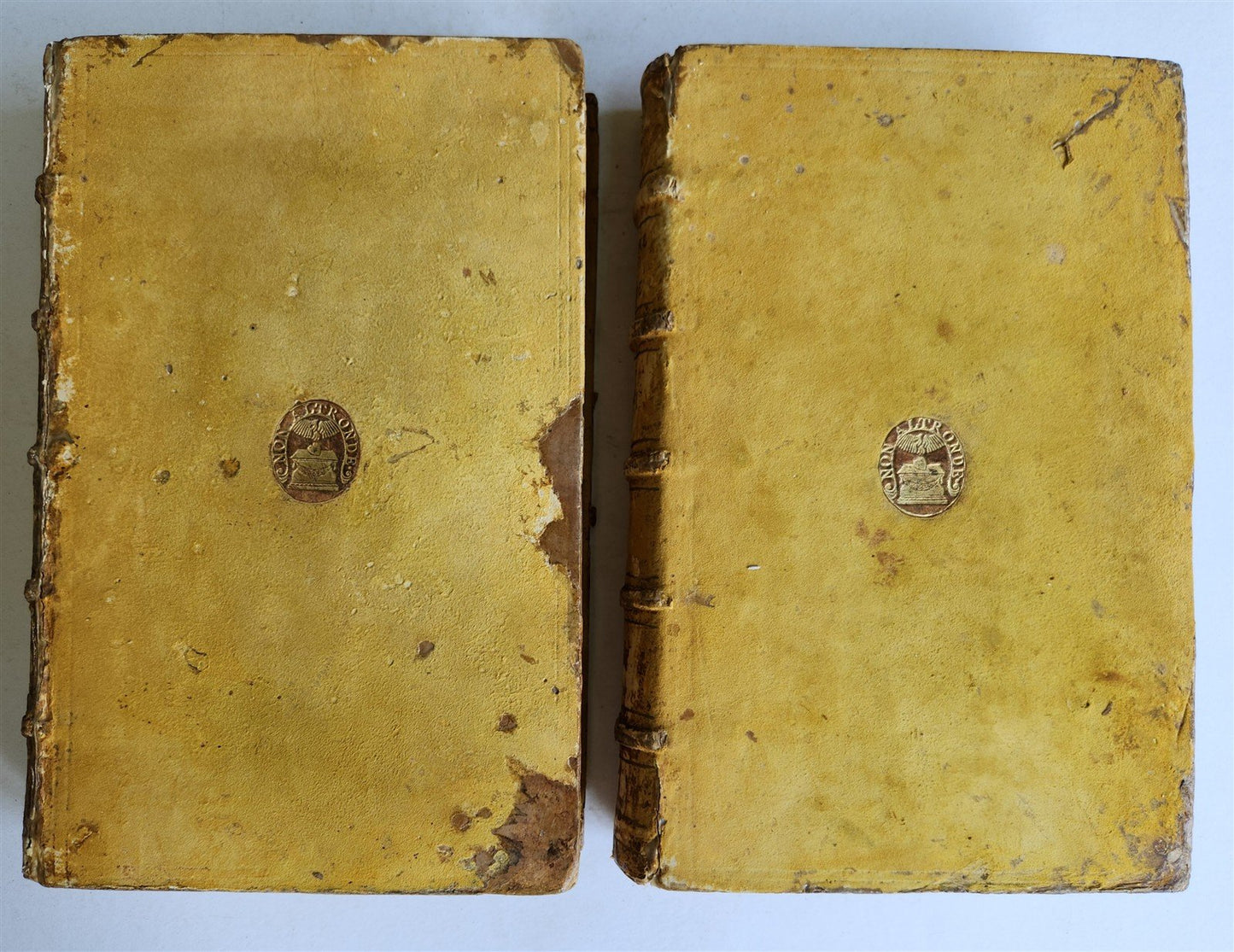 1584 HISTORY OF THE WORLD by PLINY antique L'HISTOIRE DU MONDE 2 folio volumes